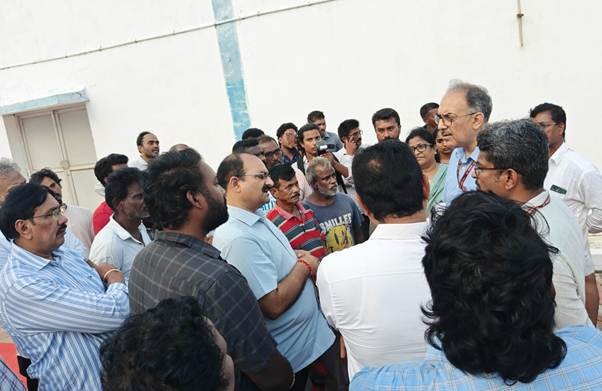 Fisheries secretary reviews broodstock and hatchery facilities in Visakhapatnam, stresses capacity building for aquaculture growth